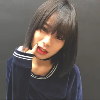 ショート カラー パーマ ヘアアレンジ メンズ キッズ ネイル マツエク・マツパ 韓国風×透明感カラー 髪質改善オタベシンヤのヘアスタイル