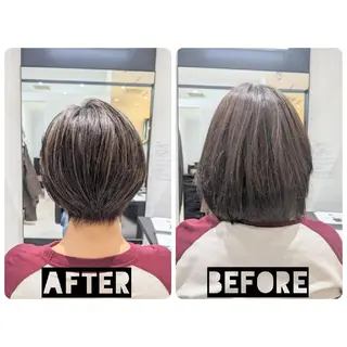 ショート カラー パーマ ヘアアレンジ 心斎橋難波本店 店長 THE ECT 中尾のヘアスタイル
