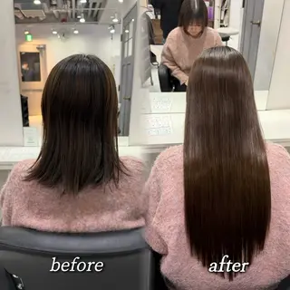 ロング 🦋REISA🦋 エクステ×ハイトーンのヘアスタイル