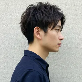 ショート カラー パーマ メンズ 🎸下北沢メンズ 人気◎🎸工藤達哉のヘアスタイル