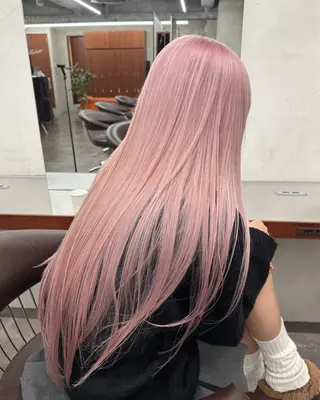 ロング カラー ブリーチ　ハイトーン 特化🌈フジタハルキのヘアスタイル