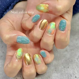 ネイル Nail salon tiny🩵のネイルデザイン