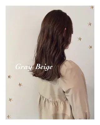 セミロング カラー 市川 千夏のヘアスタイル