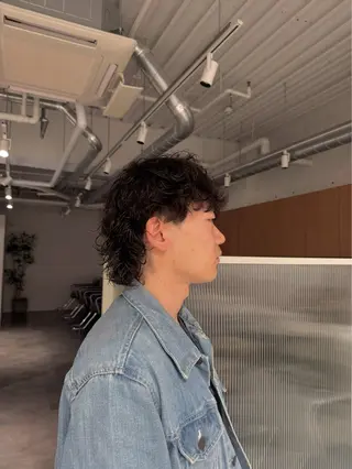 パーマ メンズ 🐰パーマモデル募集 🐰大場杏里🐰のヘアスタイル