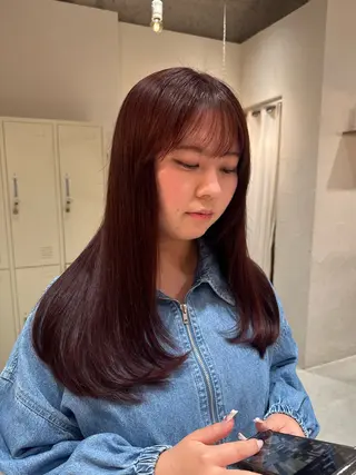 ロング カラー 村田 茉優のヘアスタイル