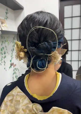 ミディアム ヘアアレンジ 山田 知佳のヘアスタイル