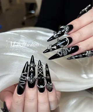 ネイル M🌷nail 長さだし専門店のネイルデザイン