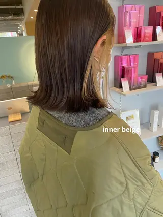 セミロング カラー パーマ メンズ cipre miyabiのヘアスタイル