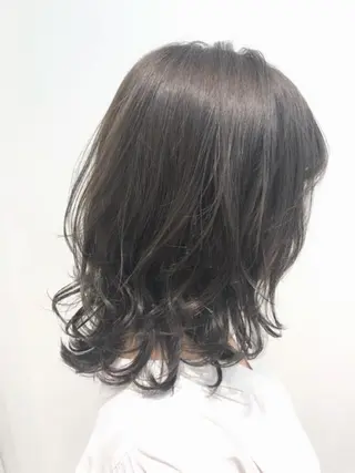 セミロング カラー 【ショートカット 美髪矯正】今井隆太のヘアスタイル