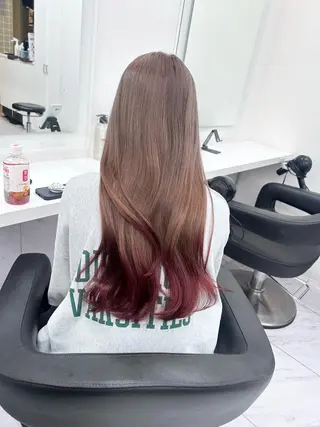 カラー 透明感ベージュ🤎 ナチュラルレイヤーのヘアスタイル