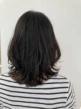 ミディアム パーマ Nero✂︎ officialのヘアスタイル