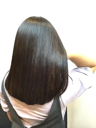 セミロング カラー Annon プライベートサロンのヘアスタイル