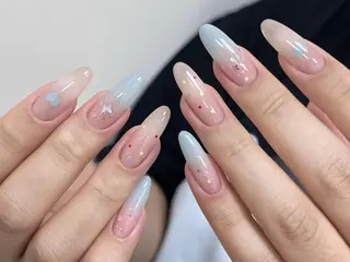 ネイル ☁️Minmin Tsuki💙🩵のネイルデザイン