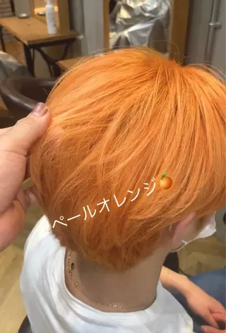 カラー メンズ Kensho 京都駅 ケアブリーチのヘアスタイル