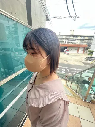 ミディアム カラー パーマ ヘアアレンジ メンズ キッズ ネイル マツエク・マツパ アイブロウ 久木原 ゆりのヘアスタイル