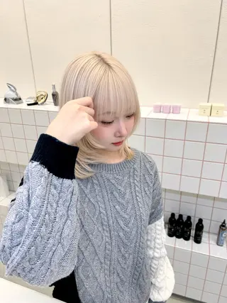 セミロング 名古屋/久屋大通 /不破新のヘアスタイル