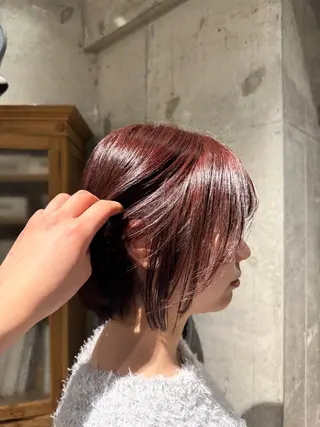 ショート カラー 染谷 奈保のヘアスタイル