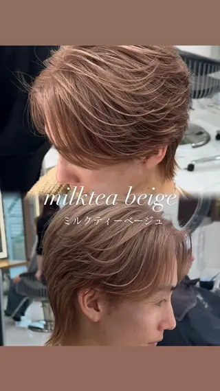カラー メンズ 菅野 心悠/メンズヘアのヘアスタイル