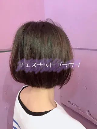 ショート カラー パーマ/ハイライト 💙鶴岡 愛💙のヘアスタイル