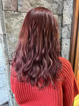 セミロング カラー 蓮見  友里のヘアスタイル
