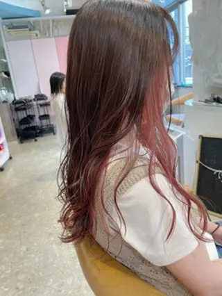 カラー 柔らか透明感カラー ｜ほんのりレイヤー｜のヘアスタイル