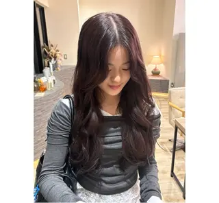 ロング カラー 韓国レイヤー/透明感 ♡YUUNAのヘアスタイル