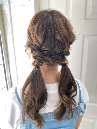 ヘアアレンジ uros.中目黒 moekaのヘアスタイル