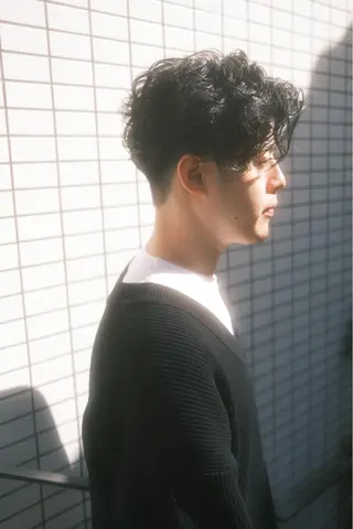 パーマ メンズ ショートボブ髪質改善 縮毛矯正のプロ山道潤のヘアスタイル