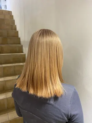 ミディアム カラー rimu /艶髪/艶カラーのヘアスタイル