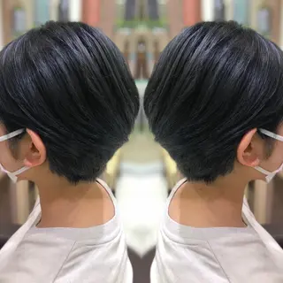 ショート カラー 韓国レイヤー×透明感 カラー/山崎一輝のヘアスタイル