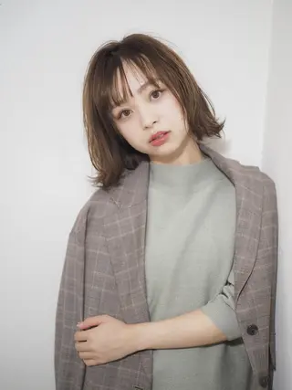 ミディアム 【ショート・ボブ】 *小泉 千晶*のヘアスタイル