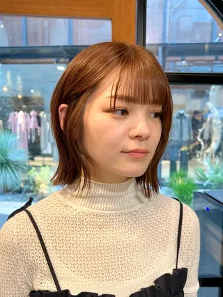 ショート カラー 神戸ボブ✂️ ioe三宮/田 伸佳のヘアスタイル