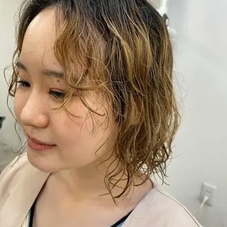 ミディアム 沖縄メンズパーマ/ TSUME🌈のヘアスタイル