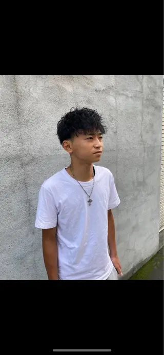 ショート パーマ メンズ men's　パーマ/ ⭐️Tenshinのヘアスタイル