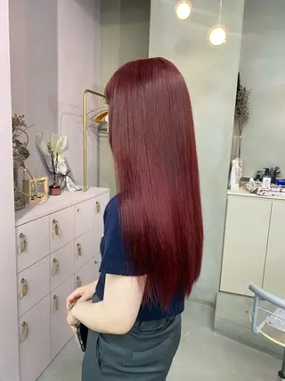 ロング カラー 前橋 姫奈のヘアスタイル