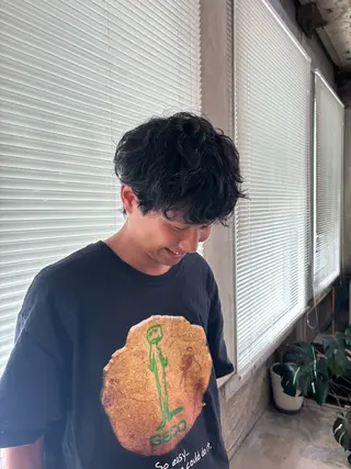 パーマ メンズ 山形 梨沙のヘアスタイル