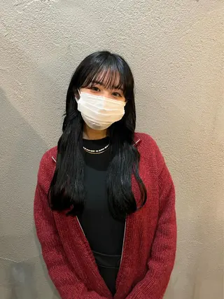 ロング カラー 目黒 彩花のヘアスタイル