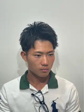 ショート メンズ メンズ特化パーマ &カラー🔥小倉大和のヘアスタイル