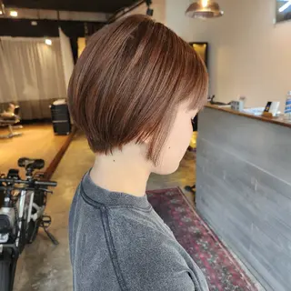 ショート カラー ハヤシ マユ ✂ 府中美容室のヘアスタイル
