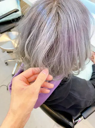 ミディアム カラー 艶髪と透明感を ‼️/若林のヘアスタイル