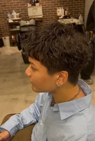 ショート tomoメンズ特化 /パーマ/カットのヘアスタイル