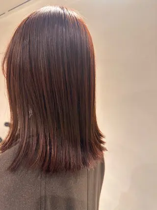 セミロング カラー 渡邉 ひかるのヘアスタイル