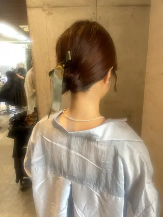 セミロング ヘアアレンジ 美髪× ヘアセット✨Araiのヘアスタイル