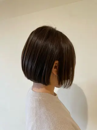 ショート カラー ✨酸性ストレート✨ 南川だいさくのヘアスタイル