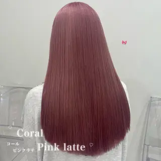 ロング カラー 韓国風艶髪🎀 暖色カラー🤍のヘアスタイル