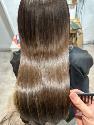 ロング カラー 美髪質改善✨ 縮毛矯正✨HIDEのヘアスタイル