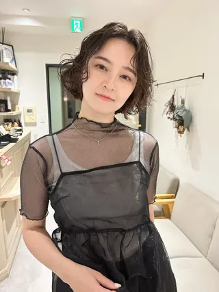 ショート パーマ パーマ特化 フシキサトシのヘアスタイル