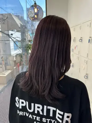 セミロング カラー NATSUMI 🐻❄️🤍のヘアスタイル