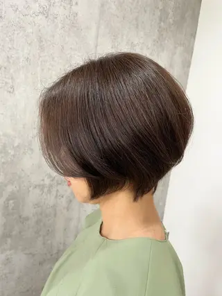 ショート 髪質改善×白髪ぼかし 美容師✂️武澤龍賀のヘアスタイル