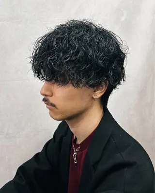 カラー パーマ メンズ メンズカット🐺 パーマ特化🔥舜のヘアスタイル